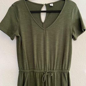Dark Green Jumpsuit Size M